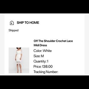 Express White Off Shoulder Semi Formal Dress